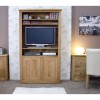 Torino Solid Oak Furniture 2 Door Bookcase